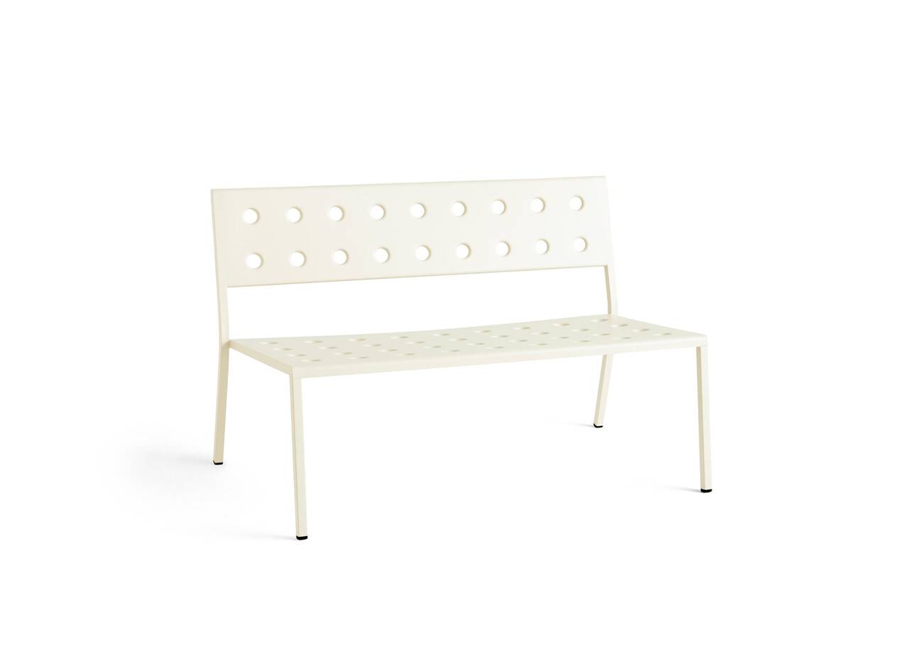 Hay Balcony Lounge Bench without armrests - Chalk beige