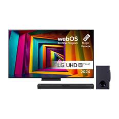 LG 65" 4K LED TV 65UT91006LA + SQC1 2.1 soundbar ➞ På lager - klar til levering og afhentning