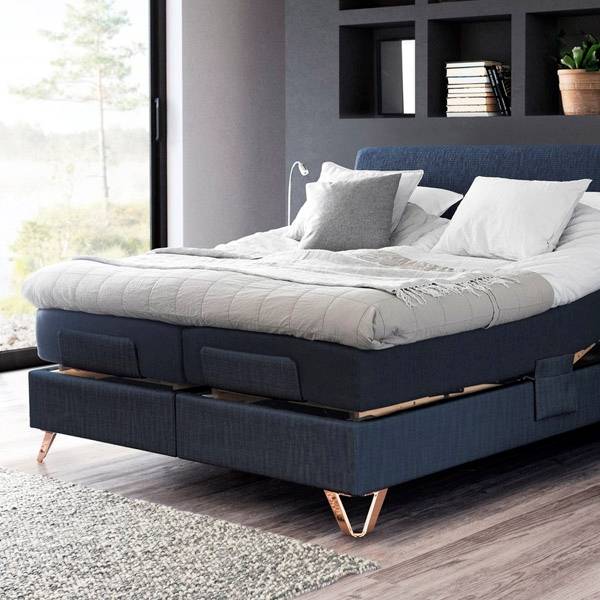 Jensen Prestige Aqtive 2 elevationsseng - Sleep III - 160x200 cm - Antracitgrå - Fast/Ekstra fast.