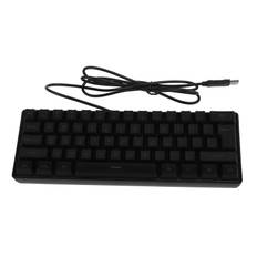 Mechanical Keyboard 61 Keys RGB Backlight Ultra Thin Portable Wired Keyboard for Homes Office