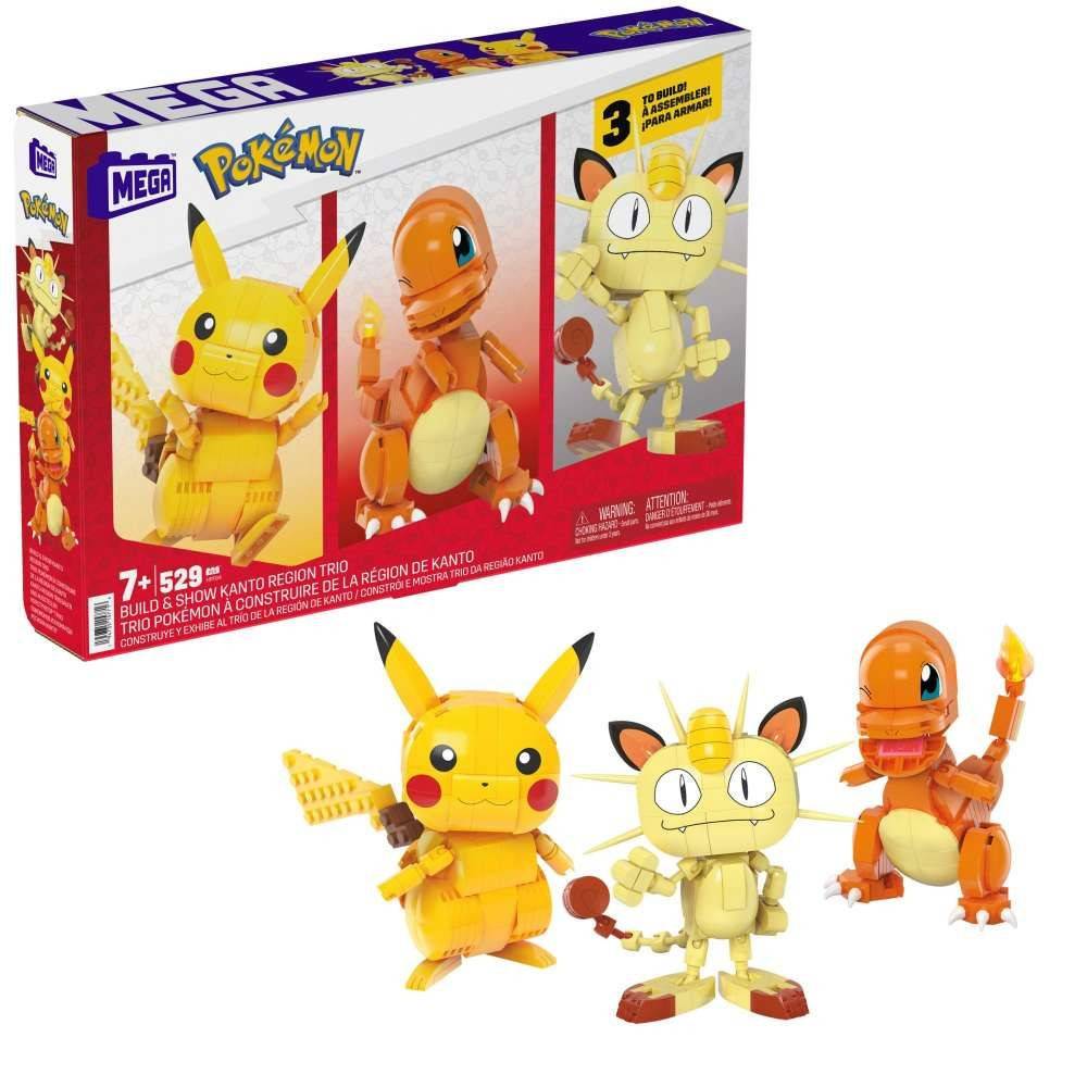 Mega Construx Pokemon Kanto Region Trio Mega Bloks Pokemon Construx figur HPF94