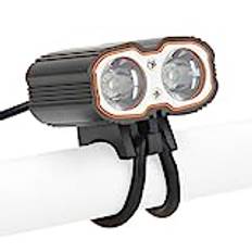 Vattentålig Framlamp 6000LM 2x CREE XM-L T6 USB LED Cykellampa