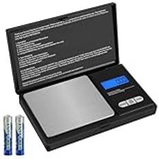 Precisionsvåg 500 g/0,01 g - LCD-skärm - för kök, smycken, örter, te, jäst, kaffe - vikt 0,01 g