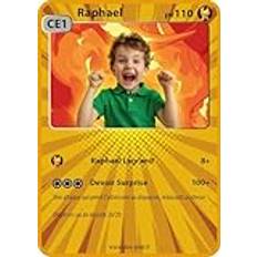 Set med 15 etiketter, klistermärken, pokemonkort, tema, 87 x 62 mm (brandpåse)