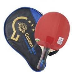 Ritc 729 vänskap guld 3 stjärnor y007# pips-in bordtennisracket med gummifritt fodral för pingis