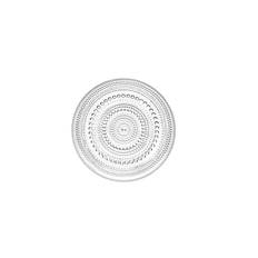 Iittala - Kastehelmi - 6 st Förrätts tallrikar klarglas Design Oiva Toikka