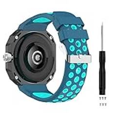 KUTEWEU Armband kompatibelt med Huawei Watch GT Cyberarmband, dam silikon ersättningsarmband armband för Huawei Watch GT Cyber, blå, Mjuk, Huawei Watch GT Cyber armband, sportband