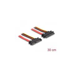 Delock - 83803 - Extension cable SATA 6 Gb/s 22 pin male >SATA 22 pin female (5 V + 12V) 30cm