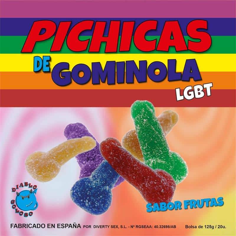 Penis vingummi med frugtsmag LGBT.