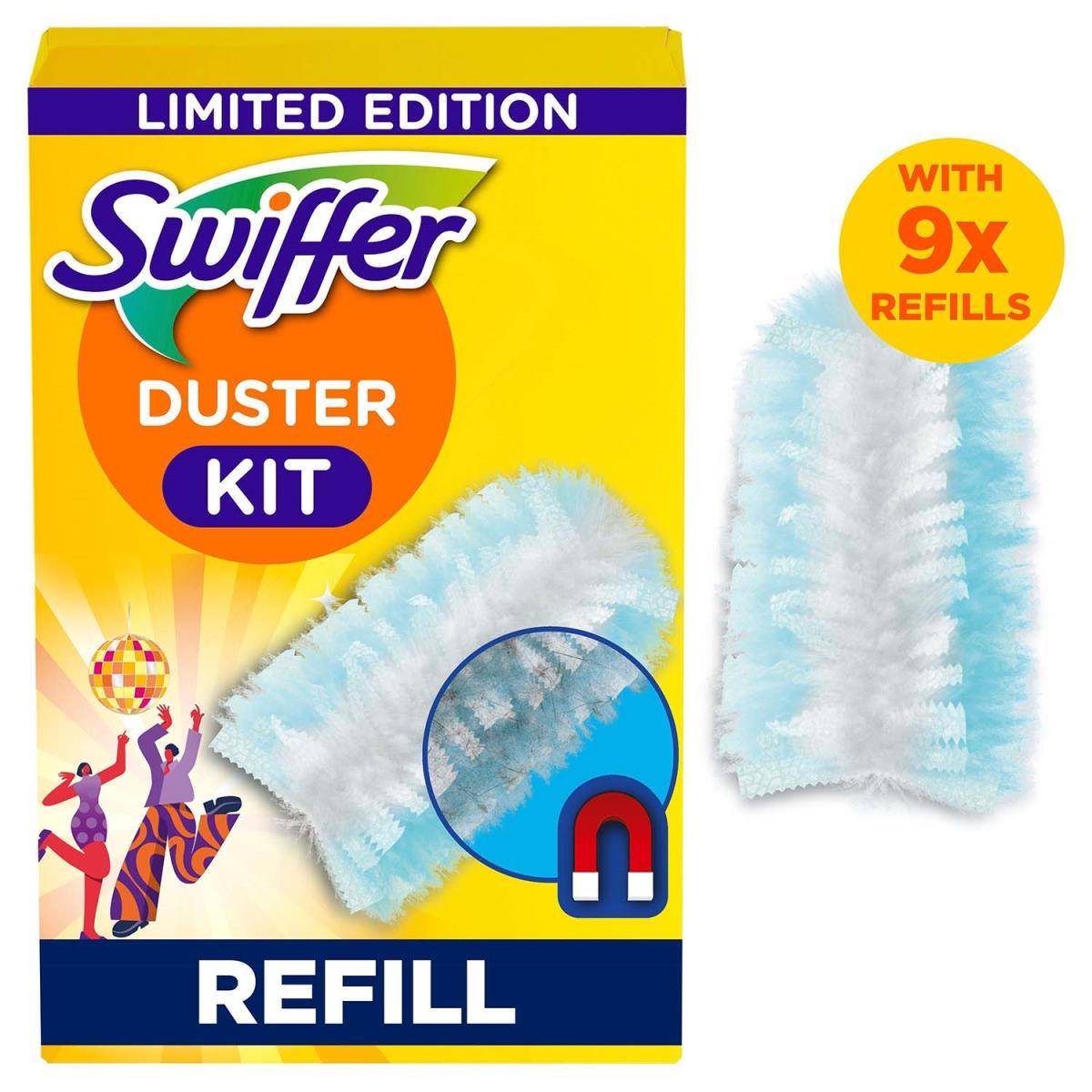 Swiffer: Dammvippa refiller 9st "Dance away the dust"
