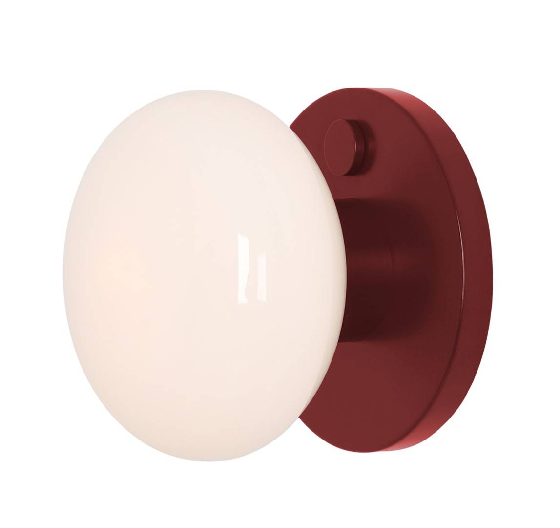 Flo S Vägglampa Metall Röd