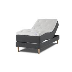 Hilding Family Plus Ställbar Säng 210x210 Grå - Mörkgrå (210x210)