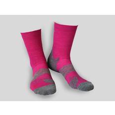 Gococo Technical Cushion High Wool Fuchsia - Löparstrumpa i Merinoull - L (42-44 EU) (L (42-44 EU))