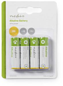 Alkaliskt batteri AA | 1.5 V | 4 delar | Blister