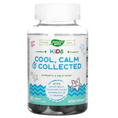 Nature's Way, Kids, Cool & Calm & Collected, Ages 8+, Grapes, 40 Gummies