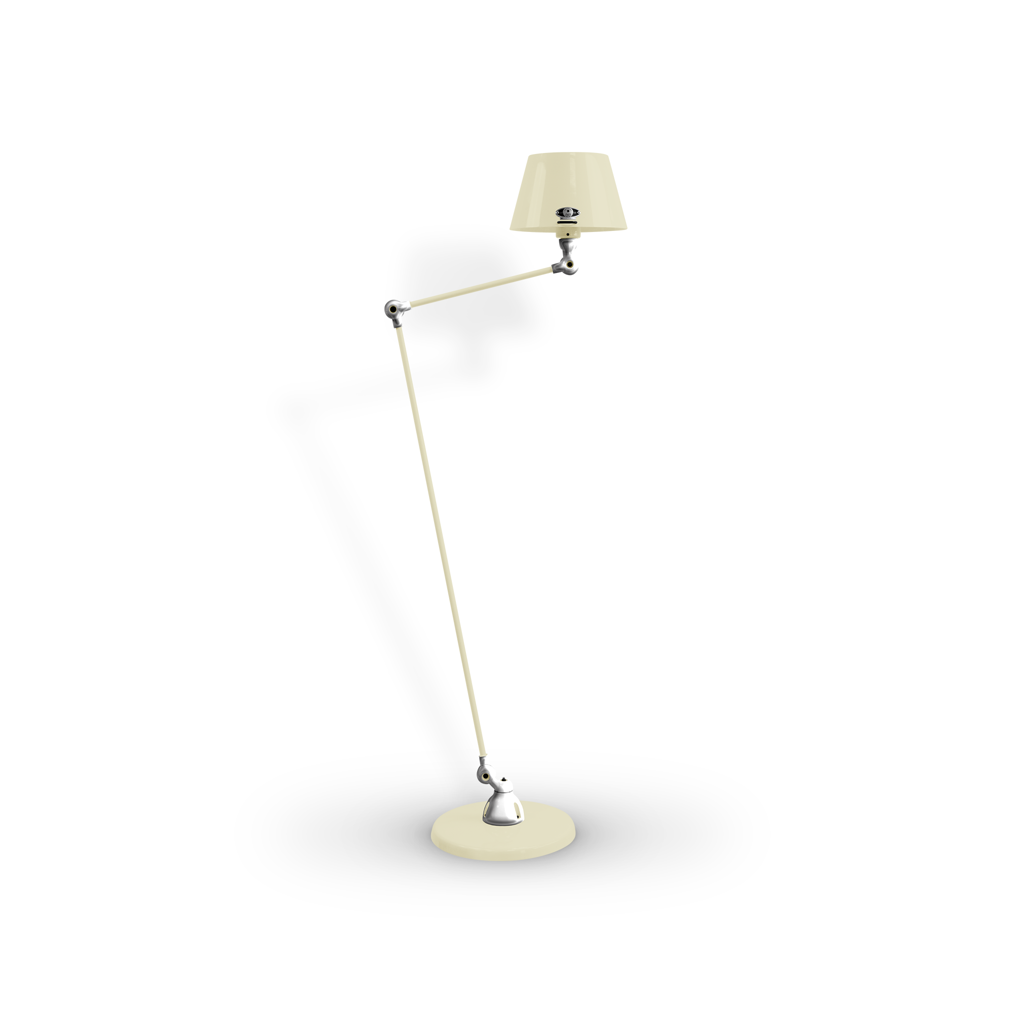 Aicler AID833 gulvlampe fra Jieldé - Ivory / Poleret/blank