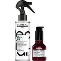 L’Oreal Professionnel: Tecni Art Pli Thermo modelling Hair Styling Spray & Vitamino Spectrum Glass Shine Serum, Anti-Frizz
