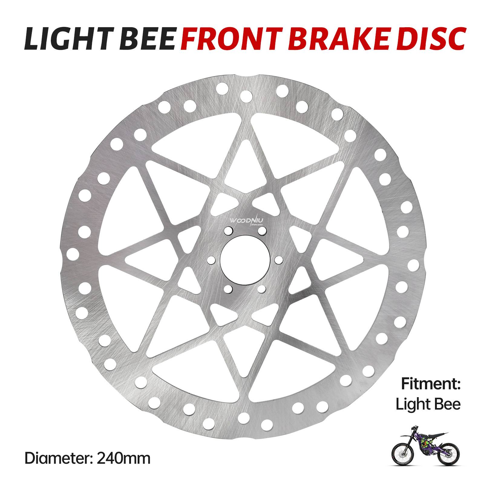Electric Dirt Bike 240mm Front Brake Disc Brake Rotor for Surron Light Bee High-quality Off-road LBX Motorcycle Accessories