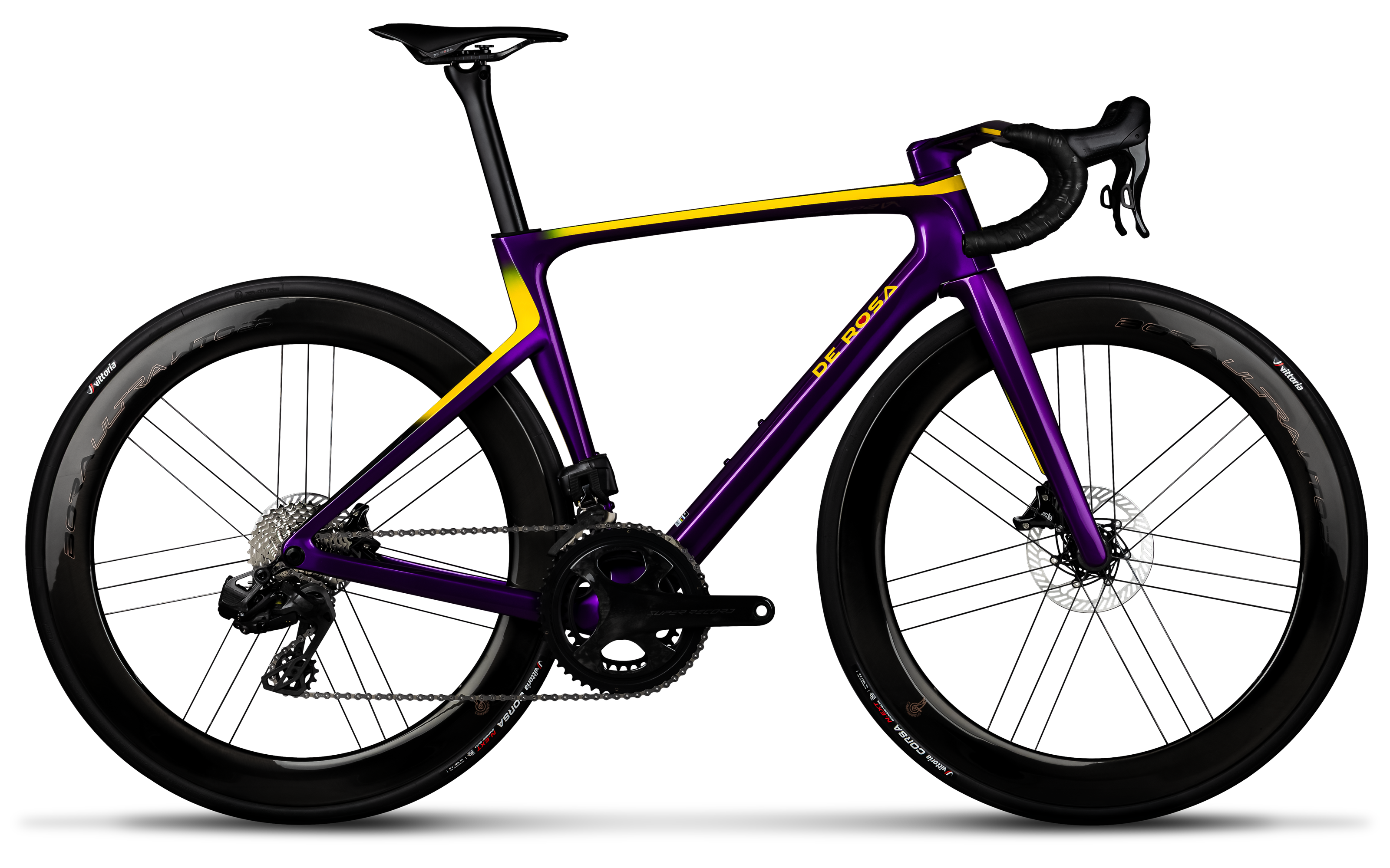 De Rosa Merak | Sram Red E1 + Powermeter | Fulcrum Sharq - Race Purple / XL (57.5)