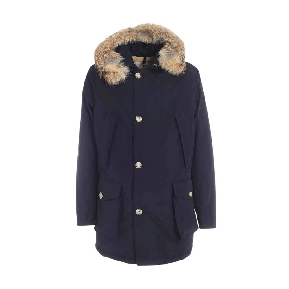 Woolrich Arctic Parka med aftagelig pelskrave - Frakker - Herre - Blå - S - Bomuld