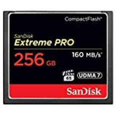 SanDisk Extreme Pro 256 GB 160 MB/s CompactFlash Memory Card - Black/Gold/Red, SDCFXPS-256G-X46