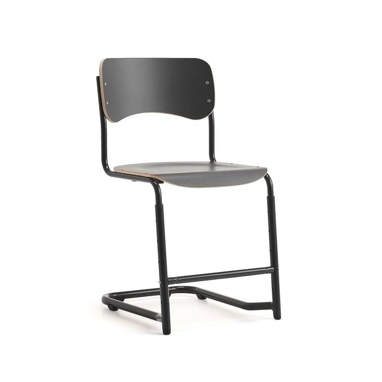 Elevstol HARPER, ställbar höjd: 460-640 mm, antracitgrå
