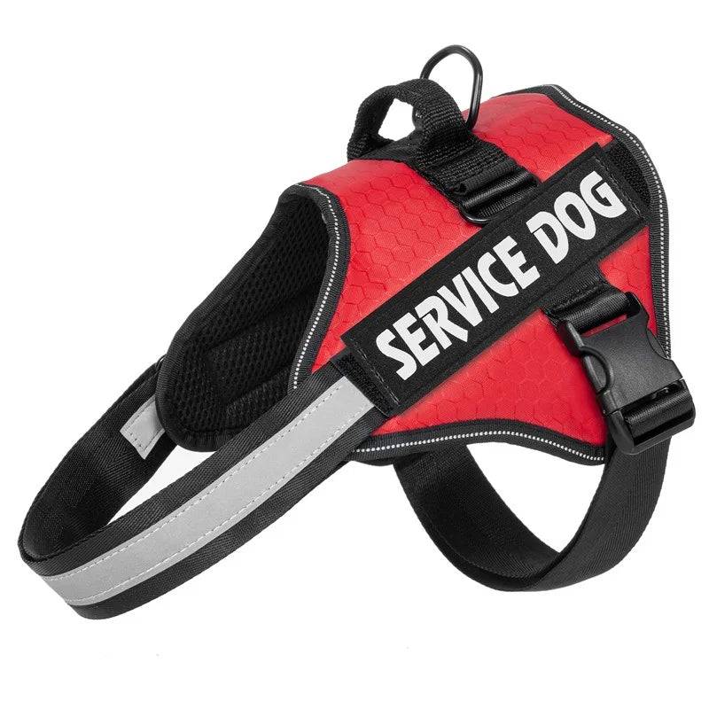 Chest Strap Dog Vest Harness | Quick-Release Buckle for Medium & Large Dogs - Red / L (L)
