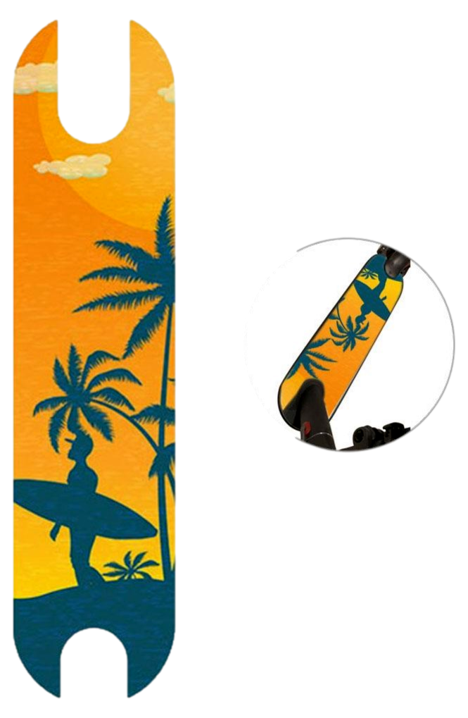 Xiaomi Mi M365 Pro Fodmåtte Sticker - Gul
