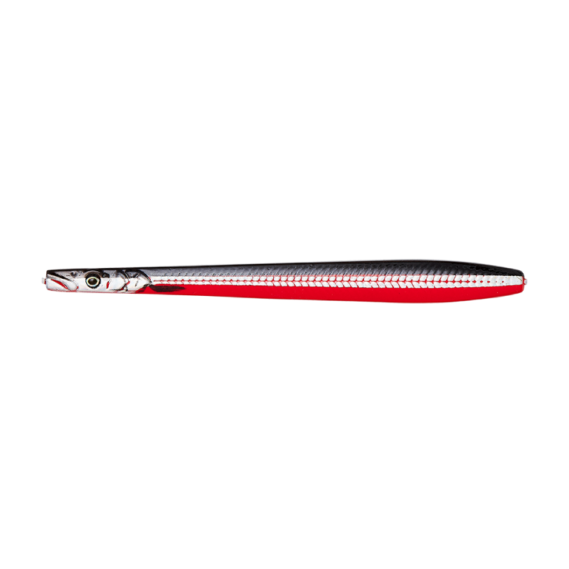 Savage Gear Line Thru Sandeel Nail - 11 CM / 20G - Black Red.