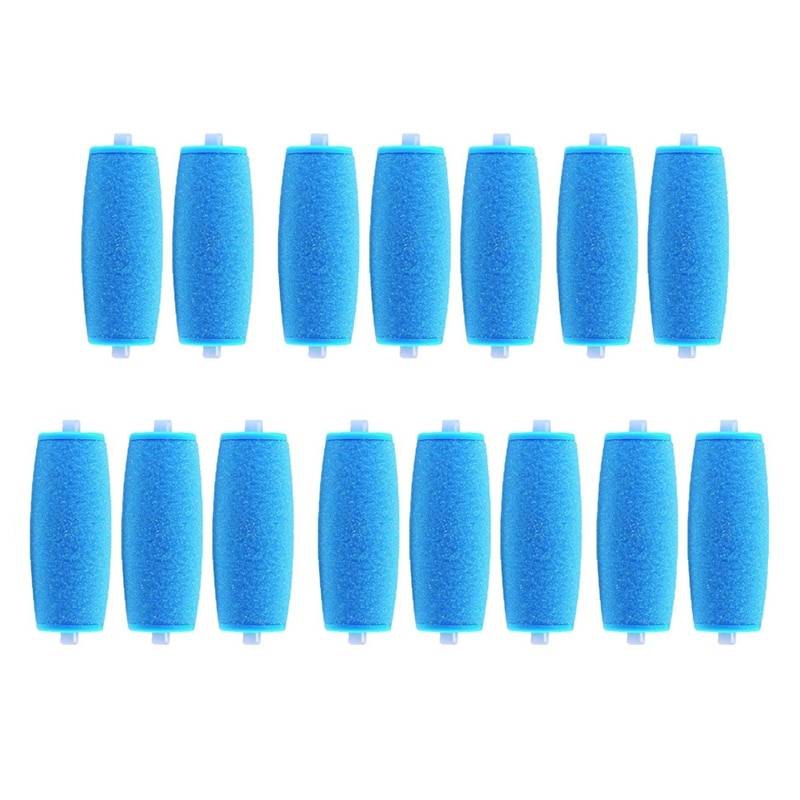 Blå Ersättningsrullar för Amope Pedi (15-pack)