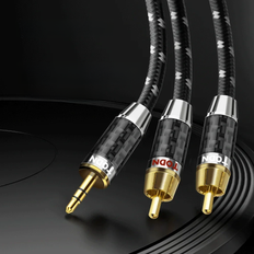 TODN RCA Cable HiFi Stereo 3.5mm to 2RCA Audio Cable AUX RCA Jack 3.5 Y Splitter for Amplifiers