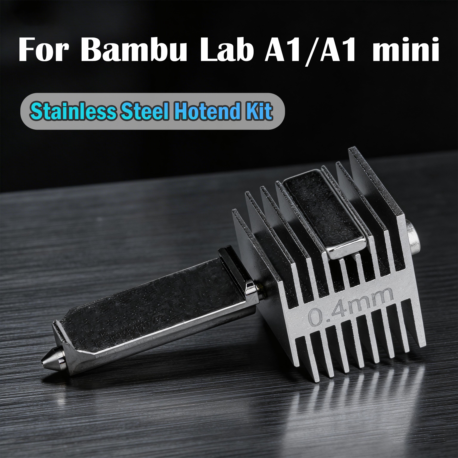 For Bambu Lab A1/A2L Nozzle Stainless Steel Integrated Hotend Kit High-Precision A1 MINI Nozzles Same As Original High Quality