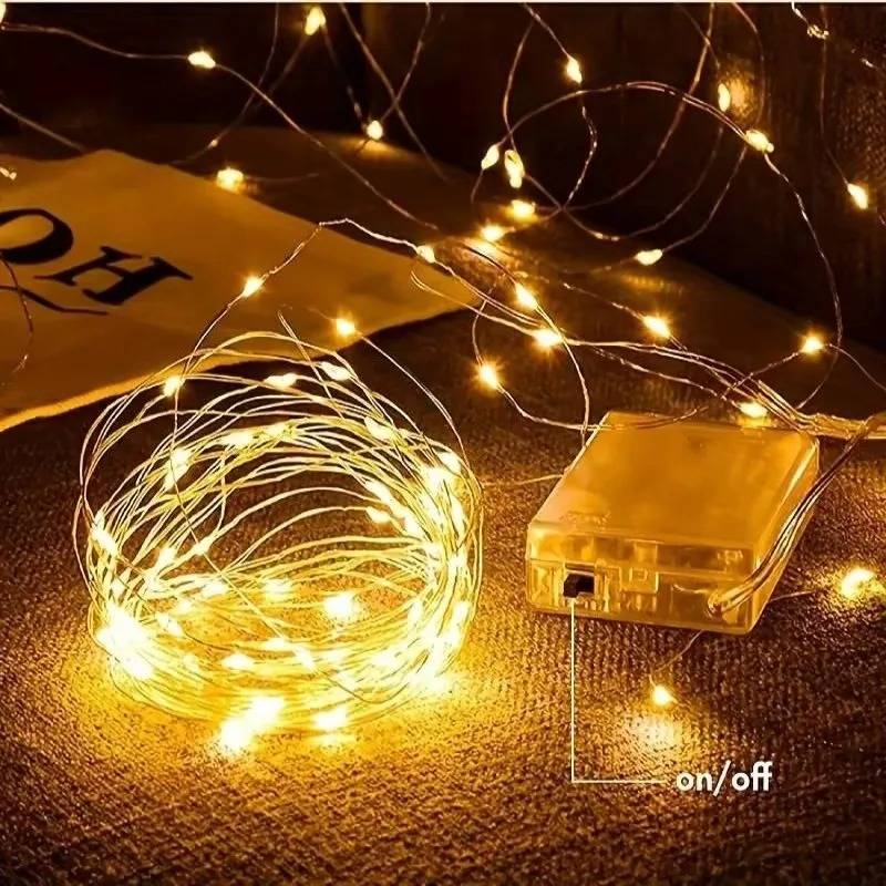 The Battery Powered Fairy Light String LED Light String Is Used By Ouyang Yu for Bedroom Garden Party Bedroom Wedding Decoration