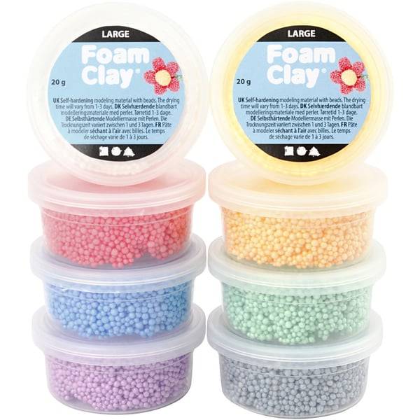 Creativ Company 780950 forbrugsvare til modellering Modellering ler 160 g Forskellige farver 8 stk