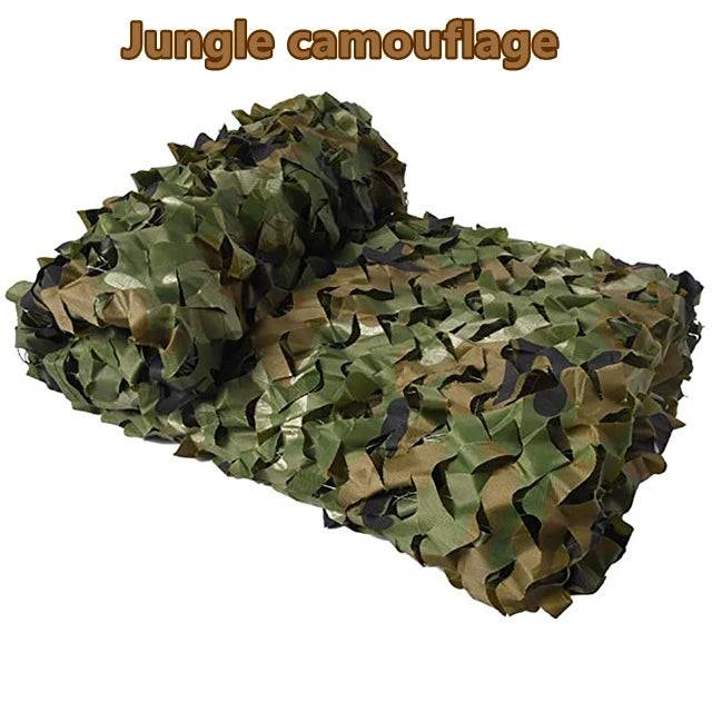 Military camouflage net hunting camouflage net garden gazebo net car awning white green black jungle desert color - Jungle camouflage / 3x5m (3x5m)