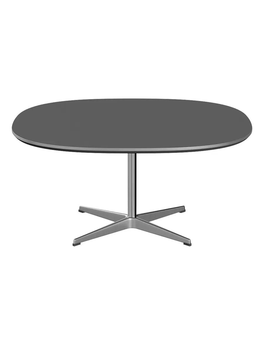 Piet Hein A203 Sofabord, 100 x 100 cm fra Fritz Hansen Grey Bromo m. alukant (specialfarve) - Jacobsen Plus