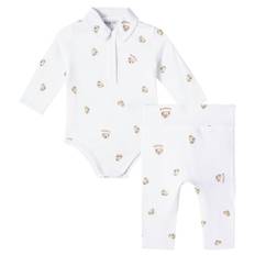 Burberry Kids Baby logo bodysuit and leggings set - white - M 3