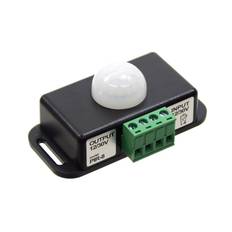PIR bevægelses-sensor med skrueterminaler, 12V-24V 6A - Sort