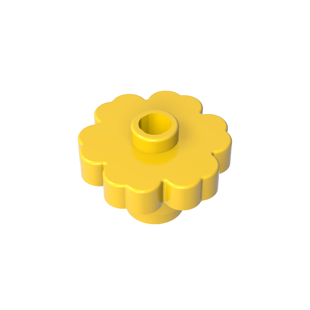 Gobricks GDS-1435 Plant Flower 2x2 Rounded Open Stud Compatible with lego 4728, Children's DIY Building Blocks