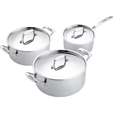 Grytset Scanpan Fusion 5 3-delar - 2,0 L, 3,7 L, & 5,25 L