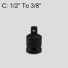 Pneumatisk sockel spärromvandlare adapter reducerare 1/2 to 3/8 3/8 to 1/4 3/4 to 3/8 3/8 to 1/2 bilverkstäder för cykelgarage