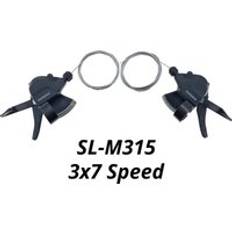 Shimano altus sl -m315 cykelväxelspak 2 x 7 2 x 8 3 x 7 3 x 8 växlar 21s 24s växelreglage avtryckare snabb eld plus växelkabel m315 m310 - Sl -m315 3 x 7s