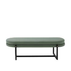 Arflex - Sigmund Bench, Leather Cat. N Giada 140 - Bænke - Studio Asaï - Brun - Læder/Metal/Syntetisk
