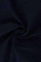 Mørkeblå Uvasket Denim Med Stræk – 370 G/m² - Cotton/Polyester/Elastane - Stof i Metervarer.