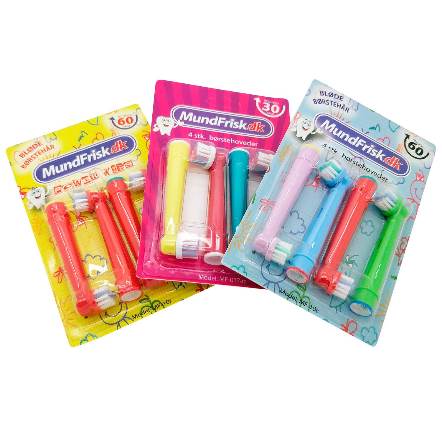 12 st. Blandning av borsthuvuden för barn - Oral-B-kompatibel