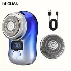 TEMU Mini Electric Shaver,small And Compact Efficient Shaving, Blade Net, Display, Detachable Blade Head, , Type-c, Charging, Worry Free Boarding