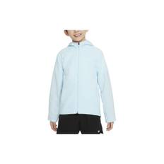Nike Dri-Fit Solid Color Hooded Zip-Up Jacket Kids Jackets Glacier-Blue DO7095-474 L