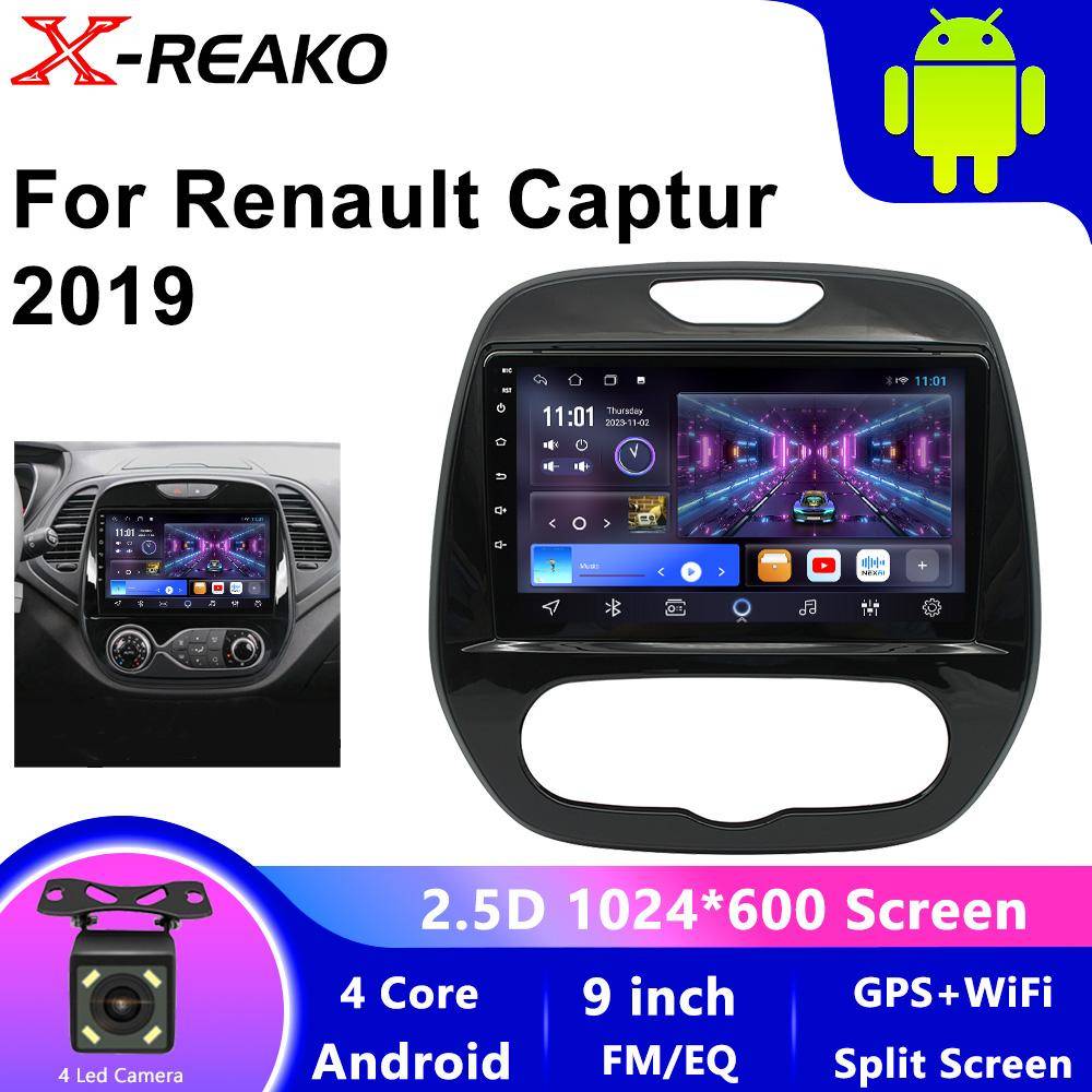 9 tum För RENAULT CAPTUR 2019 Bil Multimedia Android Auto Radio Stereo Carplay Video DSP GPS Navigationssystem 2 din DVD