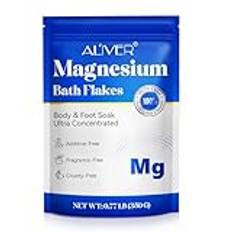 Magnesium sömnflingor, mineralbadflingor, rengöring av badsalter, stödsymptom på magnesiumbrist. Lugna och stödja muskelspänning, förebyggande av sportskador, 320 g