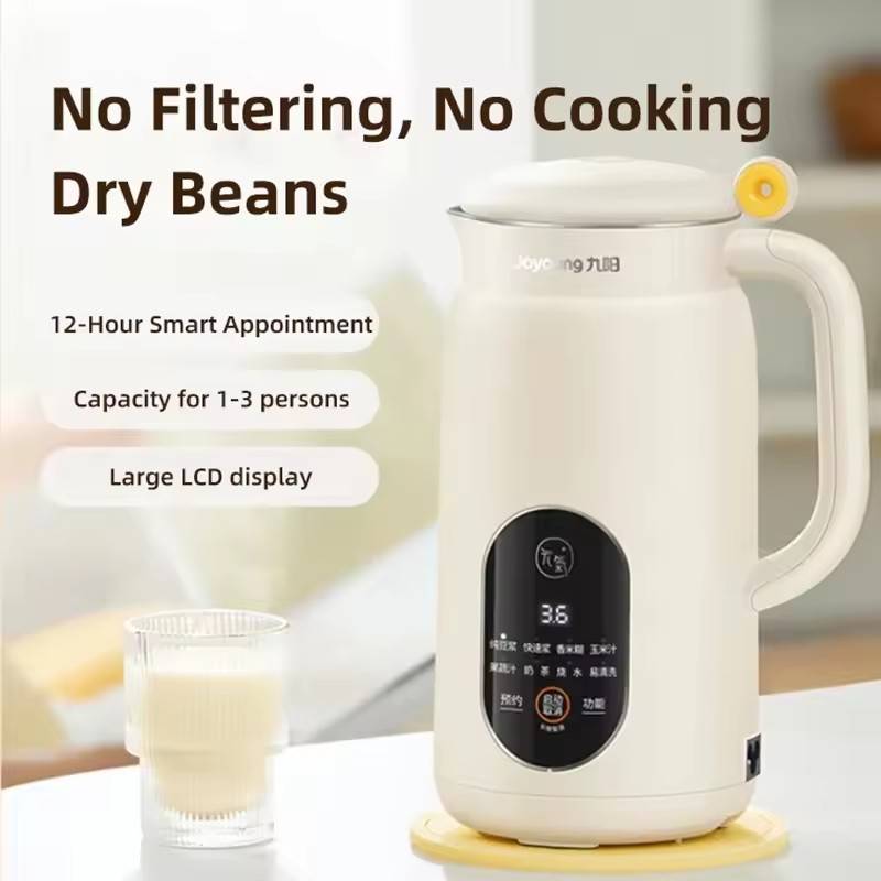 600ml Joyoung Soy Milk Machine Electric Juicer 800ml Soybean Blender Mixer Fresh Juice Maker Wall Breaking Filter Free 220V
